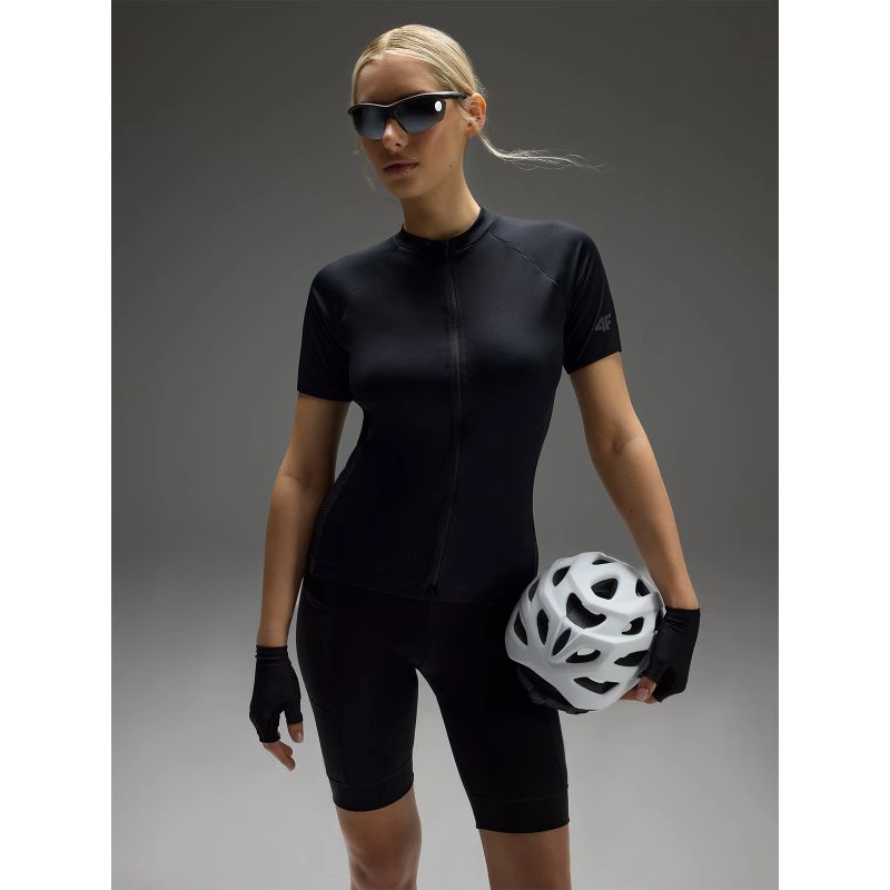 Women's cycling leggings with gel insert 4F 4FWSS25TFSTF034-20S *Kategoria tymczasowa Your Sports Performance