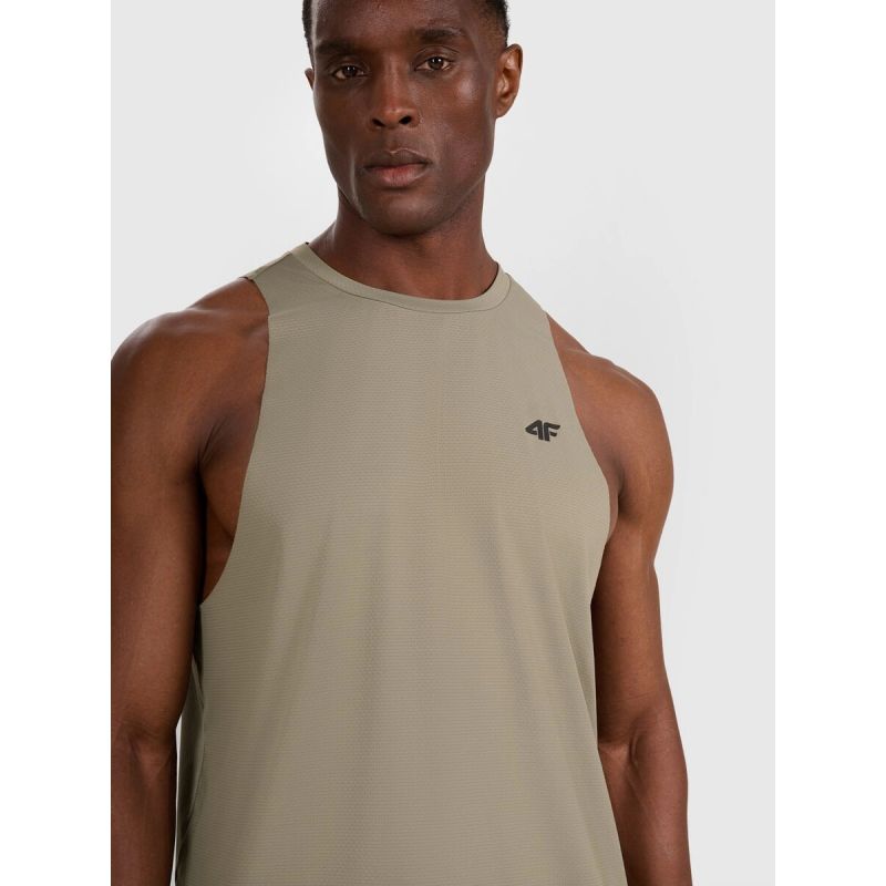 Men's quick-drying training tank top 4F 4FWAW25TFSLM554-43S