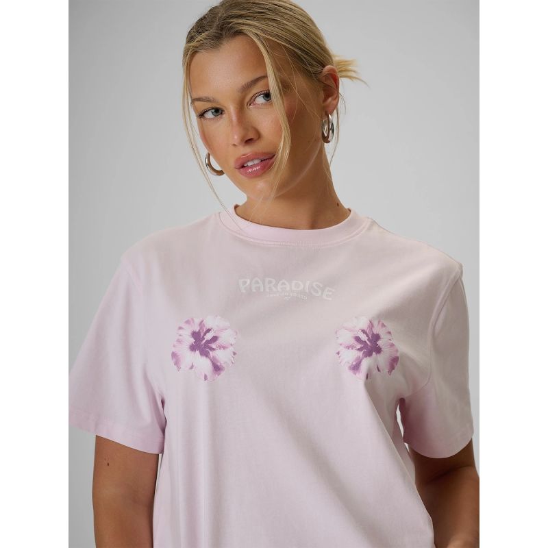 Women's loose T-shirt with print 4F 4FRSS26TTSHF3882-56S