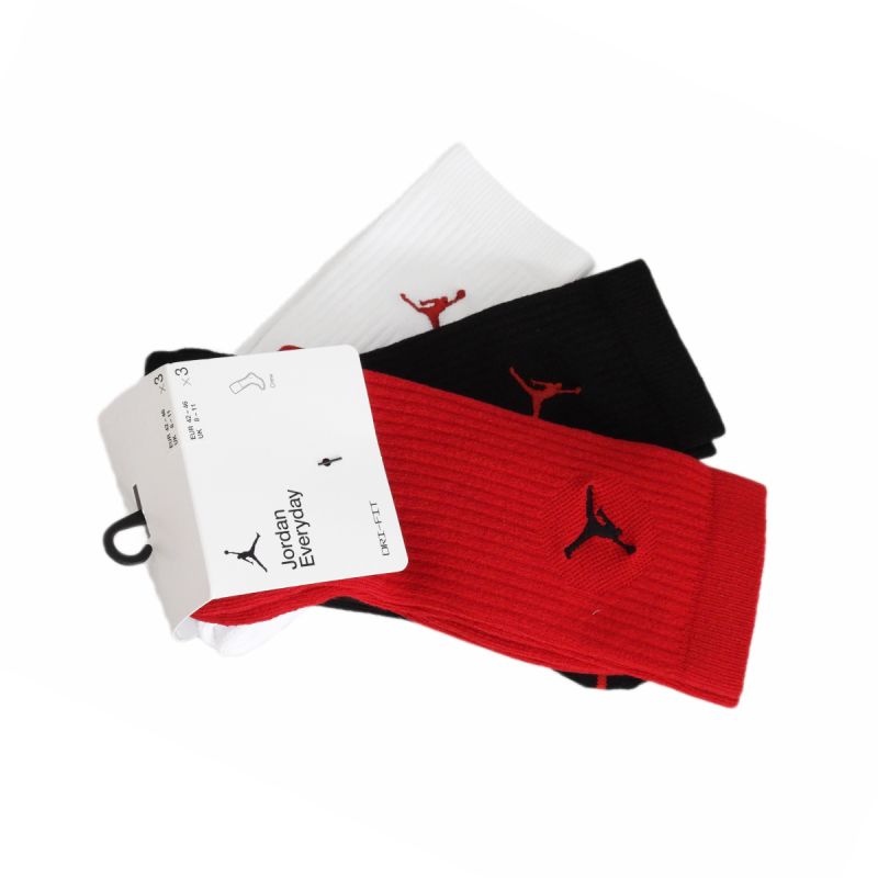 Men’s Air Jordan Everyday Dri-Fit Crew Basketball Socks, 3-Pack – DX9632-918