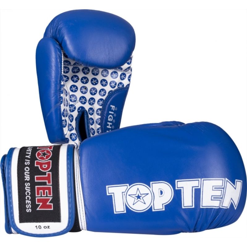 TOP TEN "FIGHT" RTT-2 Boxing Gloves 10 oz (WAKO APPROVED) In preparation Your Sports Performance