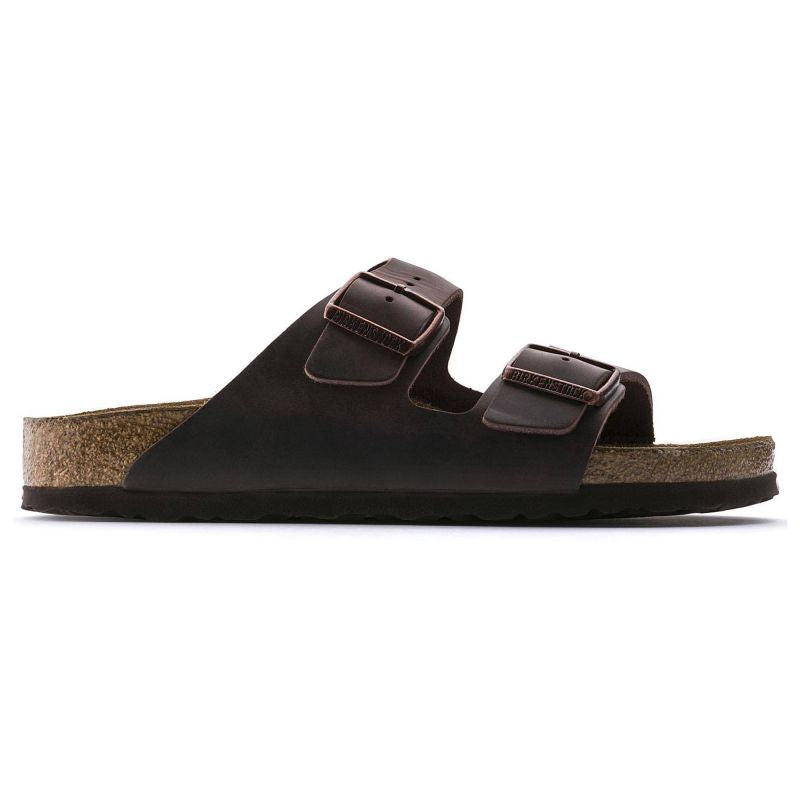 Birkenstock Arizona Soft Footbed Oiled Leather Habana Narrow Women's Slides (0452763) Footwear/Lifestyle/Brinkenstock/Klapki/chodaki Birkenstock