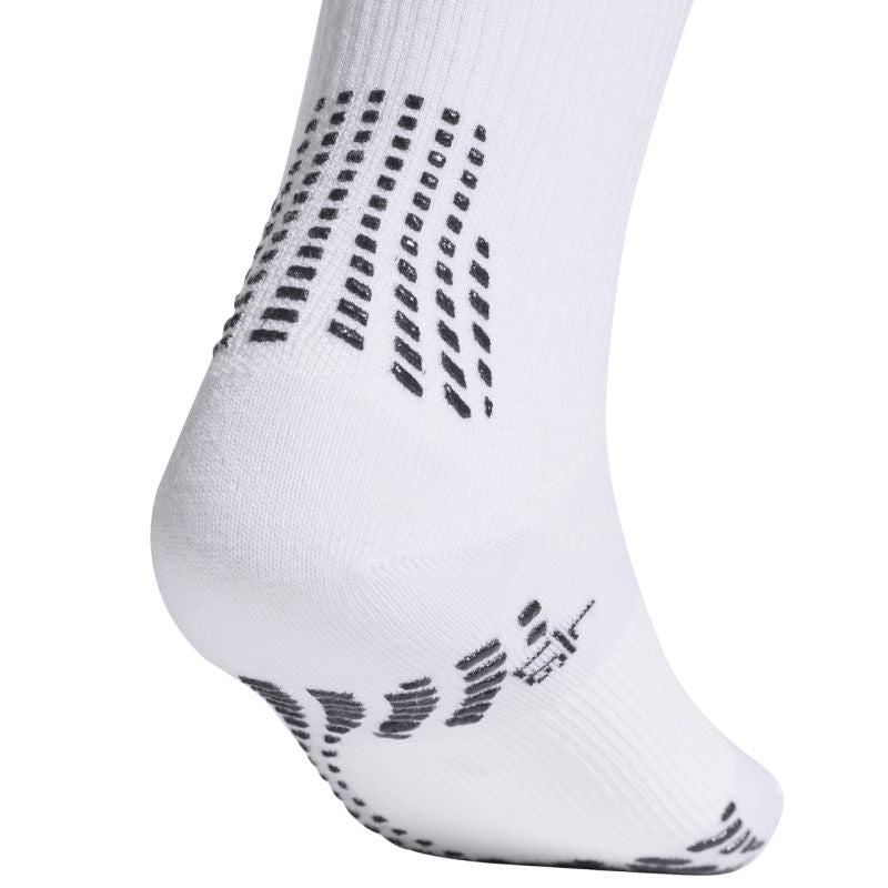 adidas Football GRIP Printed Crew Performance Light Socks, White JZ3026