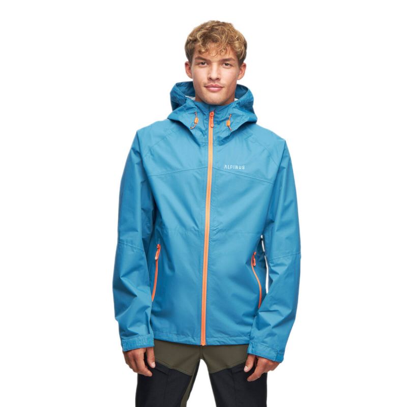 Men's 2.5-layer Alpinus Carniche 10K Blue Rain Jacket - FF18133 Odzież/Odzież na co dzień Your Sports Performance
