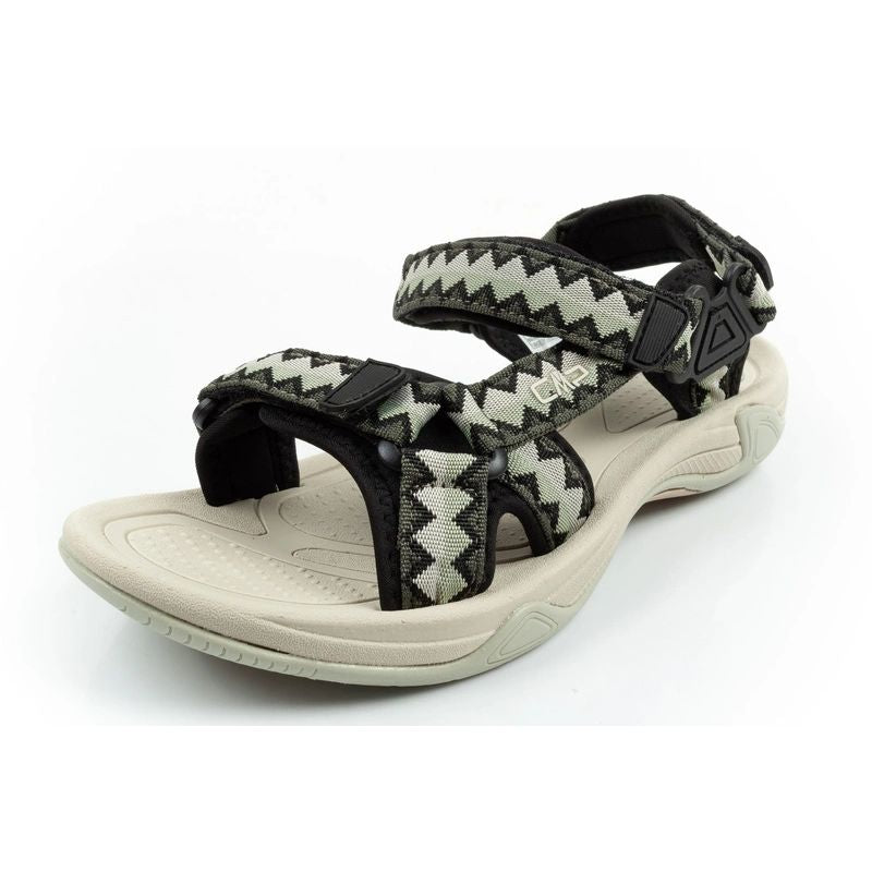 CMP Hamal women's sandals with Velcro fastening and trekking sole, green CMP