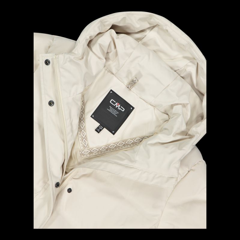 CMP women's long winter jacket, insulated waterproof coat, beige (34K0096/A238) In preparation Your Sports Performance
