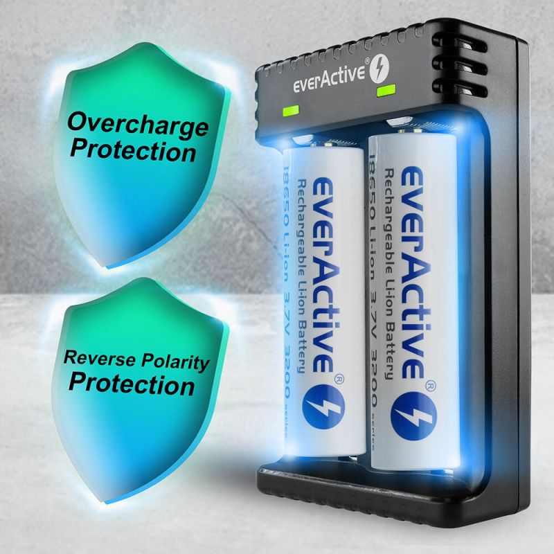 EVERACTIVE CHARGER FOR CYLINDRICAL LI-ION BATTERIES LC200 Baterie, akumulatorki i ładowarki/Ładowarki akumulatorowe (bez akumulatorków) Your Sports Performance