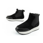 Scholl Beverly Bootie Women's Leather Ankle Boots Black Scholl