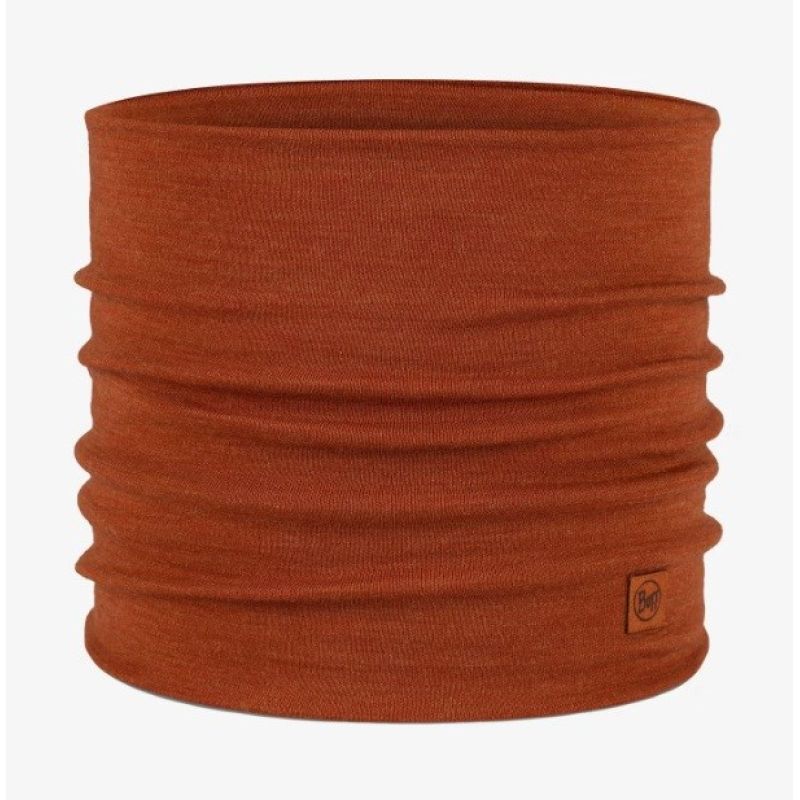 BUFF MERINO HEAVYWEIGHT NECK WARMER SOLID CINNAMON bandana Odzież militarna/Chusty, arafatki, kominy Your Sports Performance