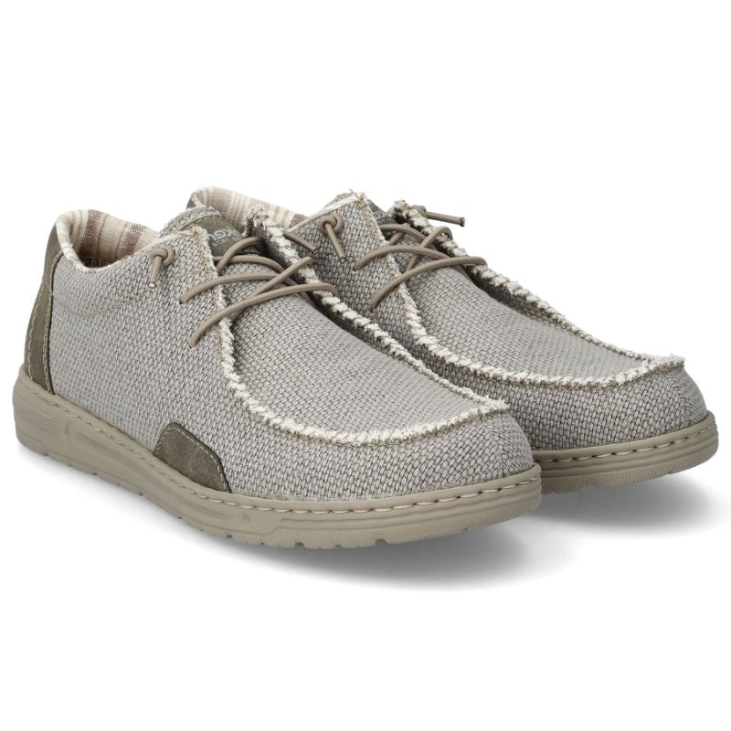 Men's lace-up loafers, gray, Rieker 08600-63 Rieker