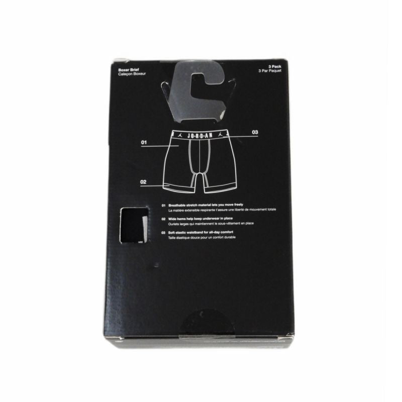 Comfortable men's boxer briefs Jordan Boxers 3-pack Black - JM0622-023 Odzież/Odzież koszykarska/Bielizna koszykarska Your Sports Performance