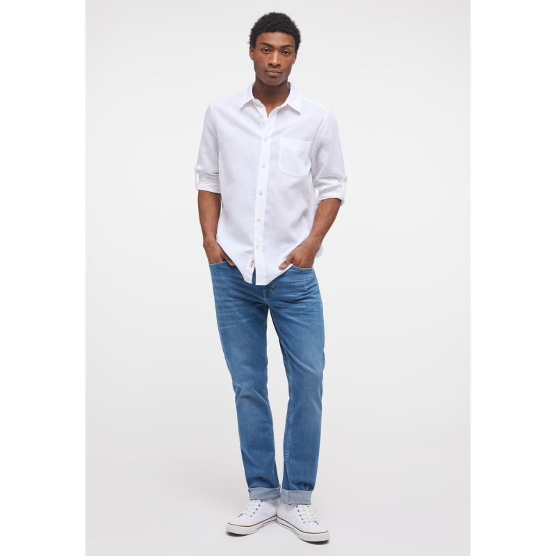 Mustang Clemens Linen Cotton shirt M 1014356-2045 Clothing/Lifestyle/T-shirts/Mustang Your Sports Performance