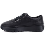 Comfortable black women's leather shoes Vinceza 79367