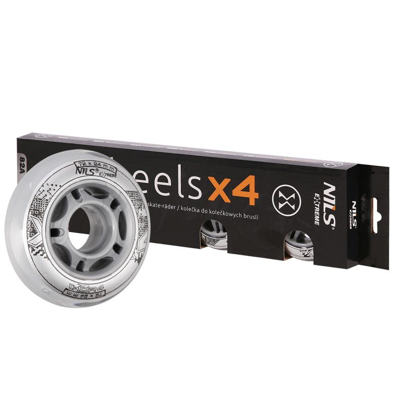 Nils Extreme PU 72x24 82A Wheels (4 pcs.) Accessories/Skating/Rolki (pozostałe) Your Sports Performance