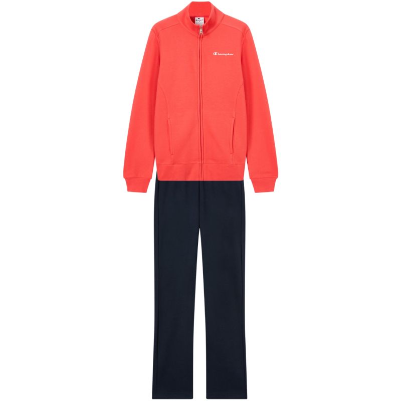 Champion Full Zip Suit Women's Tracksuit Orange and Navy Blue 118289 RS073 Clothing Your Sports Performance