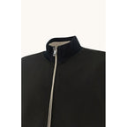 Paul&Shark men's cotton and lyocell zip-up sweatshirt, black (26411809-11)