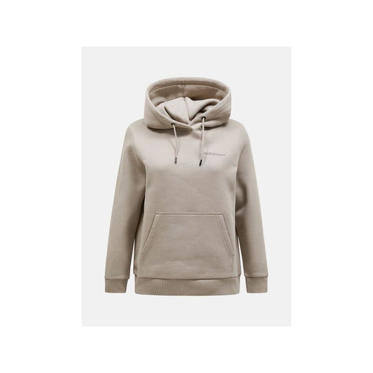 Peak Performance W Original Small Logo Hoo Beige Sweatshirt In preparation Your Sports Performance