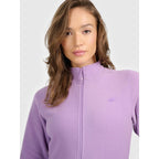 Women’s Slim-Fit Fleece Jacket with Stand-Up Collar 4F 4FRAW25TFLEF496-52S