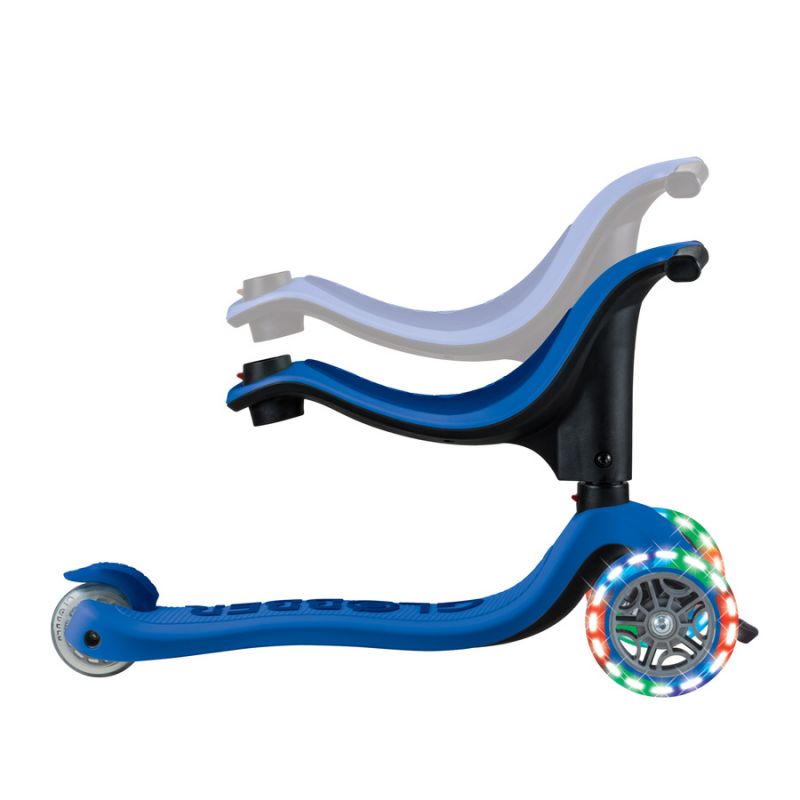 Scooter with seat GO•UP SPORTY LIGHTS (452-600-4 S) Accessories/Skating/Hulajnogi/Traditional/For kids/Globber Your Sports Performance