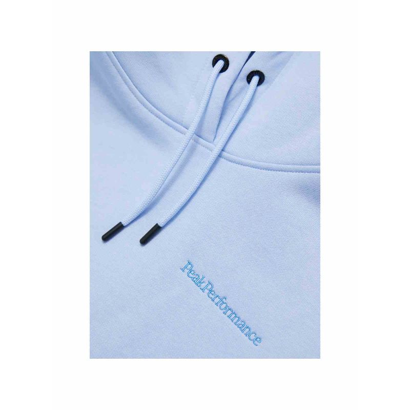 Peak Performance W Original Small Logo Hoo Sweatshirt Blue Peak Performance