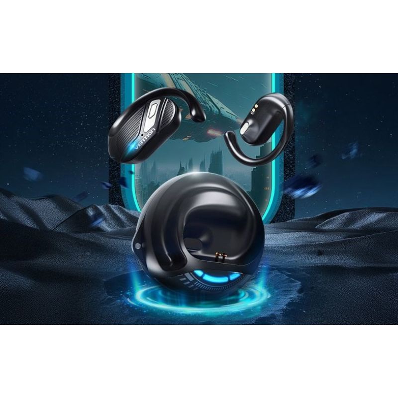 Vention OpenBeat Wireless Open-Back BT 5.4 Headphones, Black In preparation Your Sports Performance