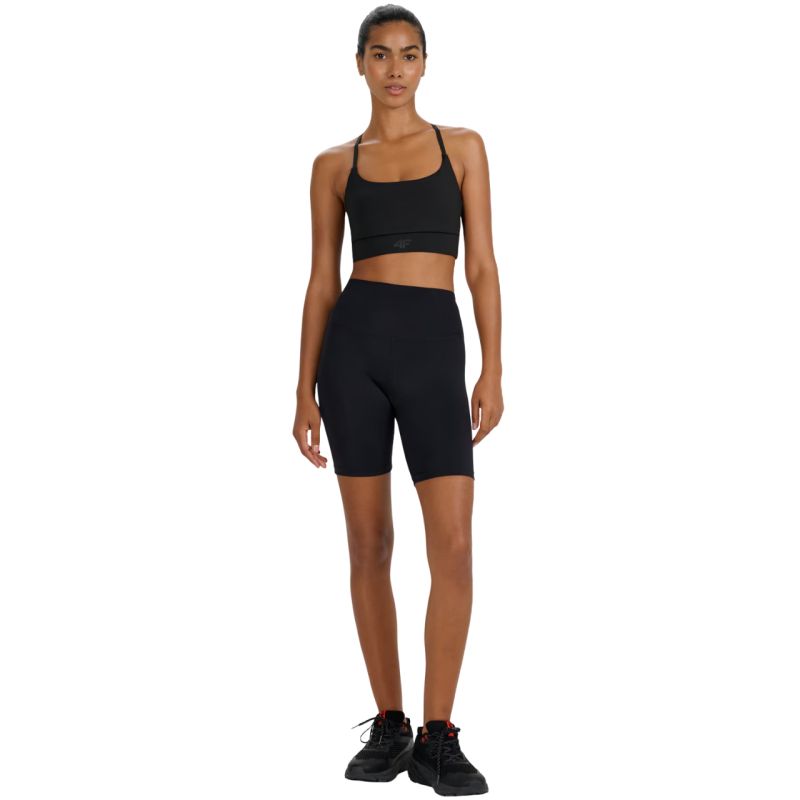 Women's shorts 4F FNK F079 deep black 4FWMM00TFSTF079 20S In preparation Your Sports Performance