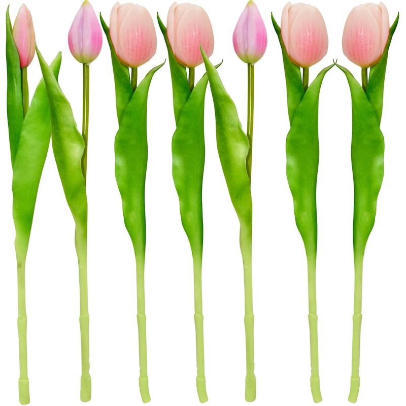 BOUQUET OF 7 PINK TULIPS 31 CM LIFE-LIKE SPRING DECORATION Home and Garden/Equipment Your Sports Performance