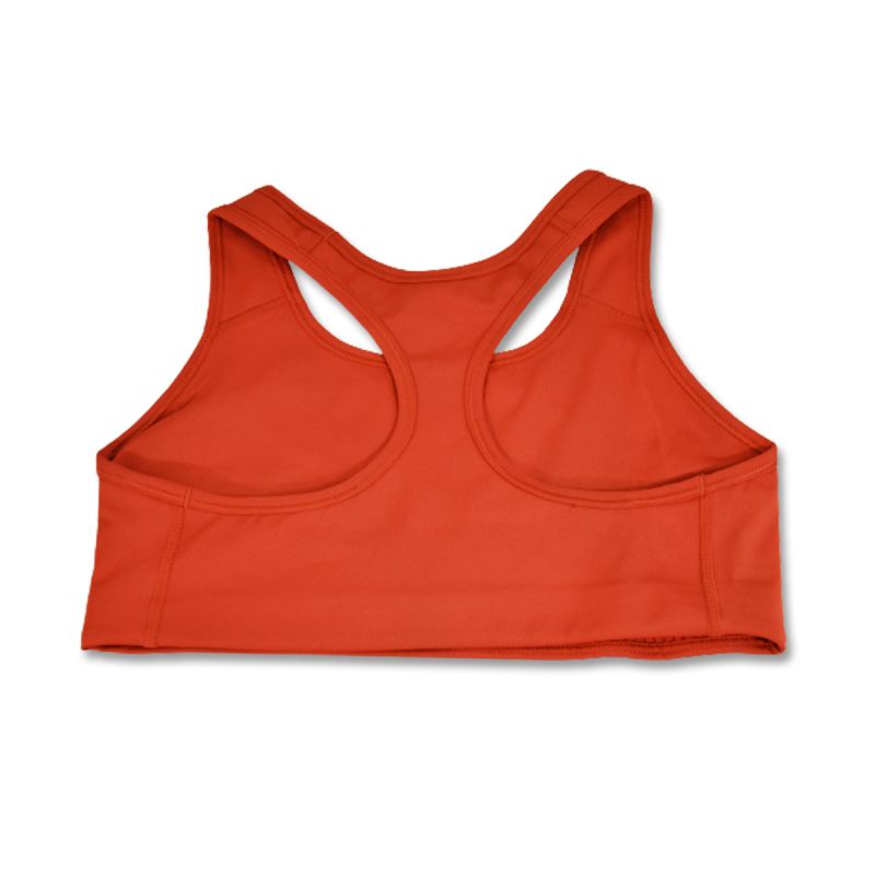 Nike Swoosh Pro-padded Bra Wmns Cinnabar/White - BV3630-624 Nike