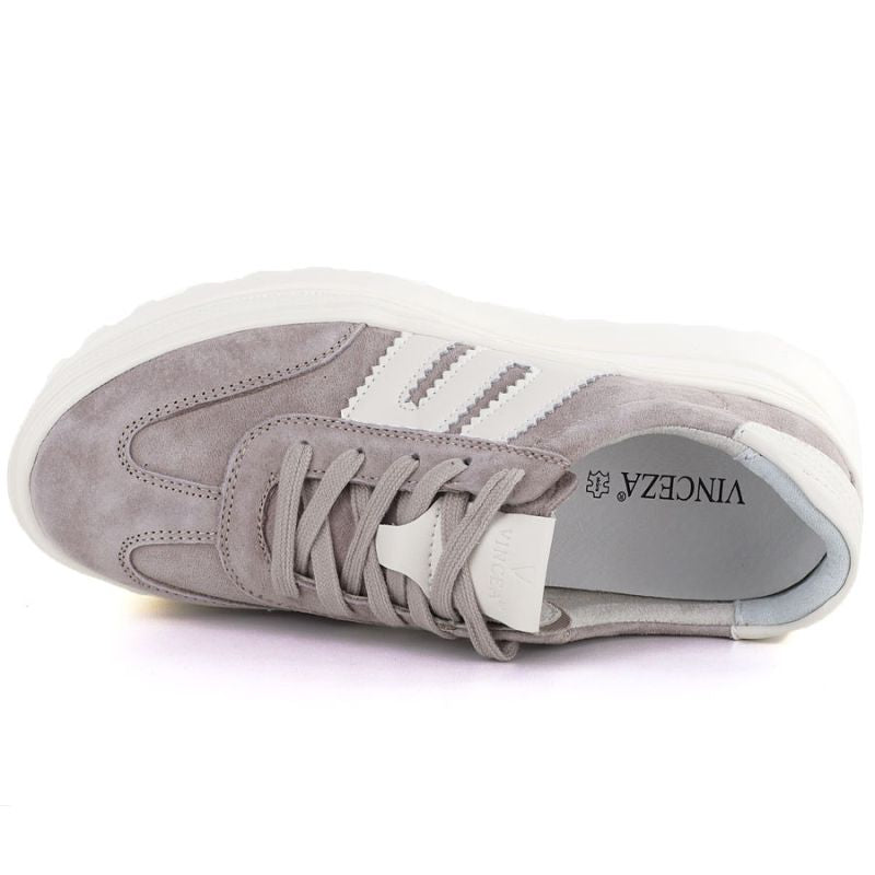 Women's beige leather platform shoes Vinceza 79614 Vinceza