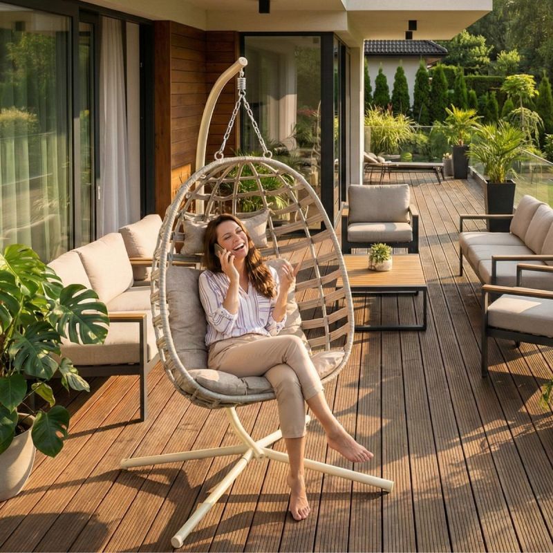 COCOON BEIGE HANGING CHAIR Home and Garden/Garden Your Sports Performance