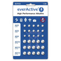 EVERACTIVE ALKALINE BATTERIES MINI SET: 10 X G3 / LR41, 5 X G4 / LR626, 5 X G10 / LR1130, 10 X G13 / LR1154 AGMIX30BL Baterie, akumulatorki i ładowarki/Baterie Your Sports Performance
