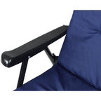 FOLDING GARDEN CHAIR 59X66X45/90CM WITH NAVY BLUE CUSHION Home and Garden/Garden Your Sports Performance