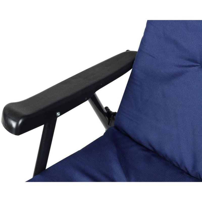 FOLDING GARDEN CHAIR 59X66X45/90CM WITH NAVY BLUE CUSHION Home and Garden/Garden Your Sports Performance