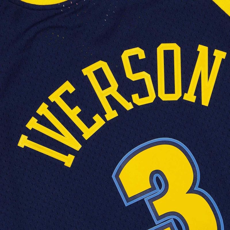 Mitchell &amp; Ness NBA Swingman Denver Nuggets Allen Iverson T-shirt SMJY4205-DNU06AIVASBL Clothing/Lifestyle/T-shirts/Mitchell & Ness Your Sports Performance