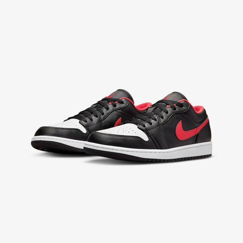 Air Jordan 1 LOW Black/Fire Red/White sports shoes - 553558-063 Obuwie/Buty do koszykówki męskie/Nike Your Sports Performance