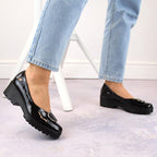 Women's patent leather shoes with decoration Filippo DP4569 Footwear Your Sports Performance