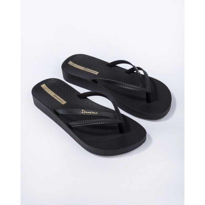 Ipanema women's flip-flops Bossa Soft V comfortable black fashionable Ipanema