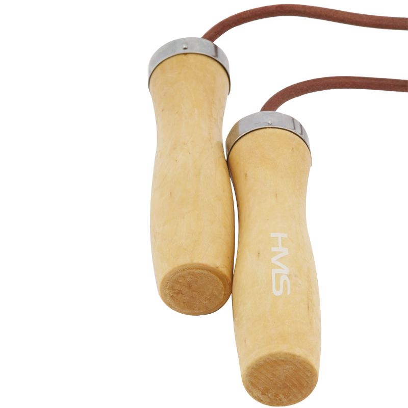 Leather skipping rope with a wooden handle HMS SK07 Accessories/Training equipment Your Sports Performance