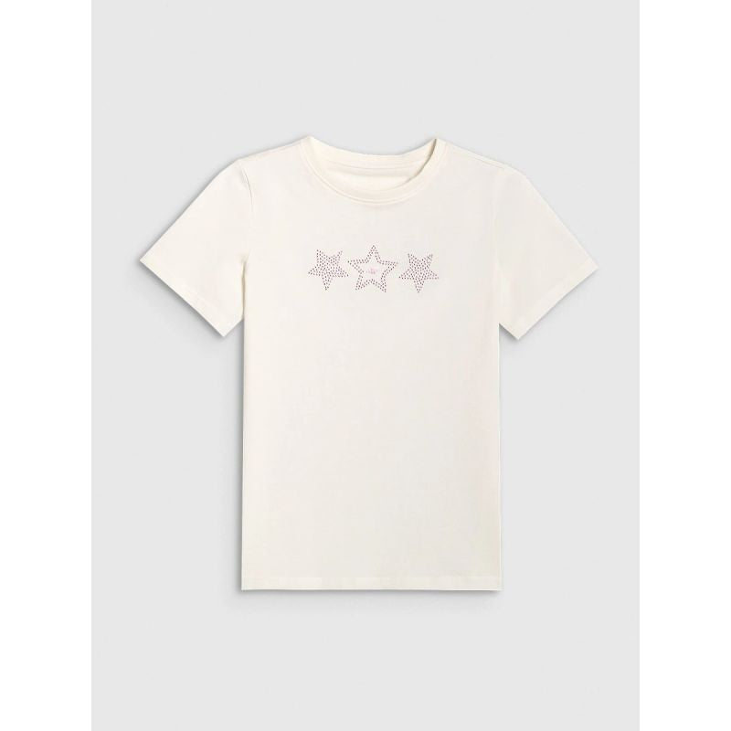 Girls' regular printed T-shirt 4F 4FJRSS26TTSHF3455-11S 4f