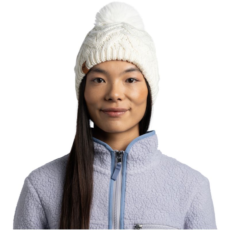 Hat BUFF KNITTED & FLEECE BAND BEANIE CARYN WHITE