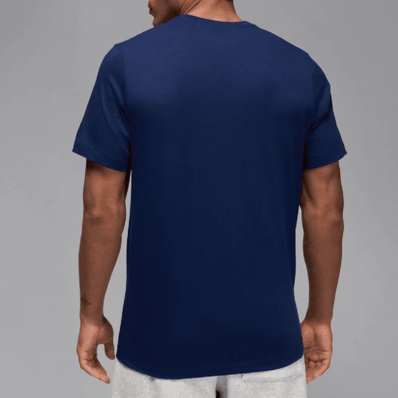 Air Jordan Jumpman Embroidered Air Crew Navy Blue Men's Sports T-Shirt - DM3182-492 AIR Jordan