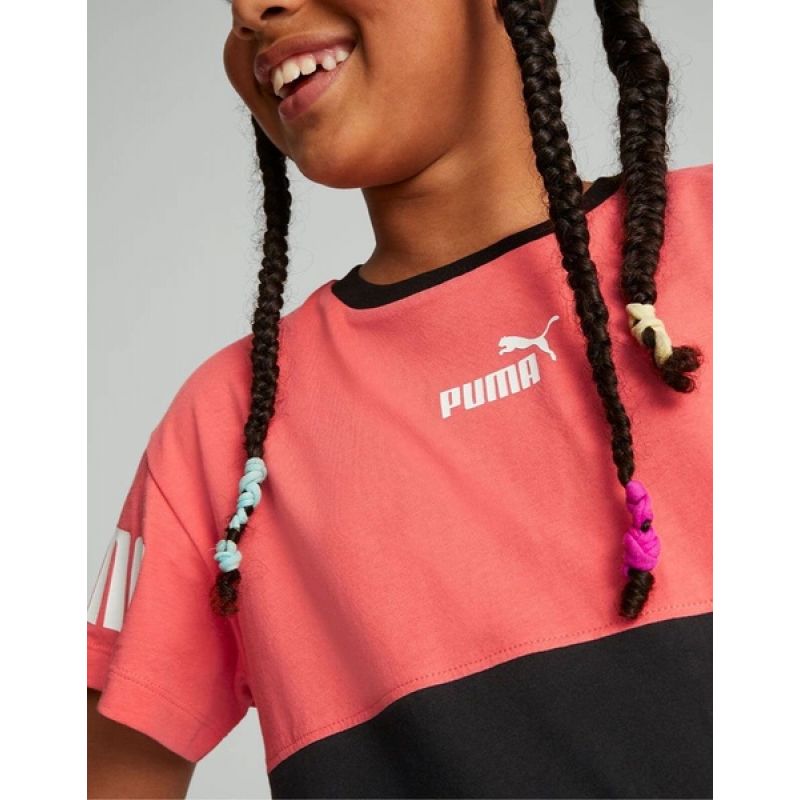Puma Power Colorblock Jr T-shirt 670204 35 Clothing/Lifestyle/T-shirts Puma