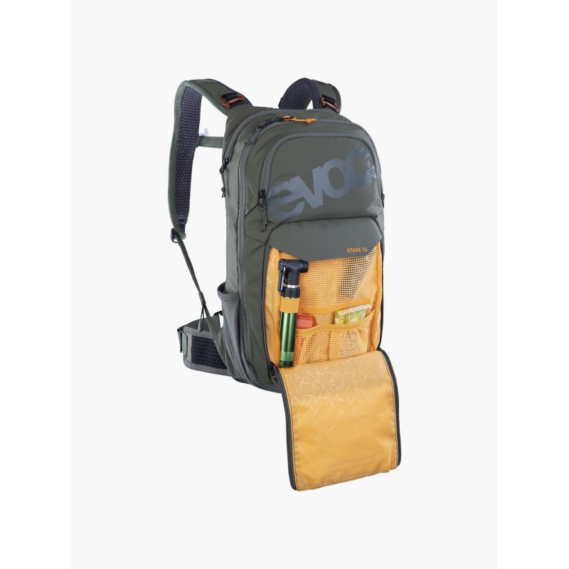 EVOC Stage 12 dark olive cycling backpack