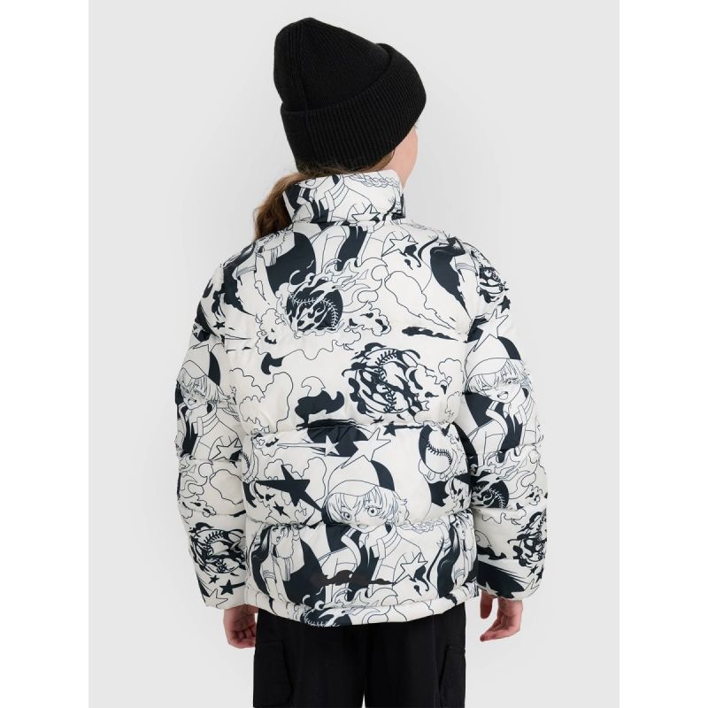 Girls' synthetic-filled down jacket 4F 4FJRAW25TDJAF0748-11A