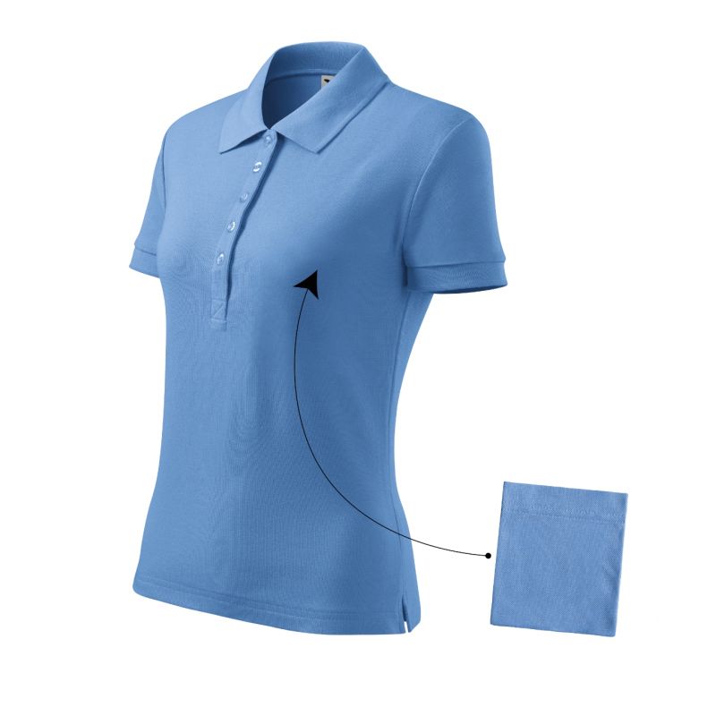 Malfini Cotton polo shirt W MLI-21315 sky blue Clothing/Lifestyle/T-shirts/Malfini Malfini