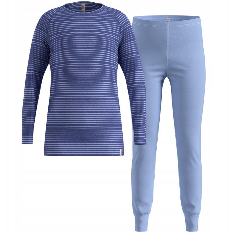 Thermal underwear - Odlo Set long ACTIVE WARM SET size 140cm Navy blue Odzież militarna/Bielizna termoaktywna Your Sports Performance