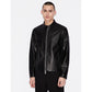 Armani Exchange Men's Stand-Up Collar Leather Jacket (8NZB08-ZNAAZ-1200) In preparation Your Sports Performance