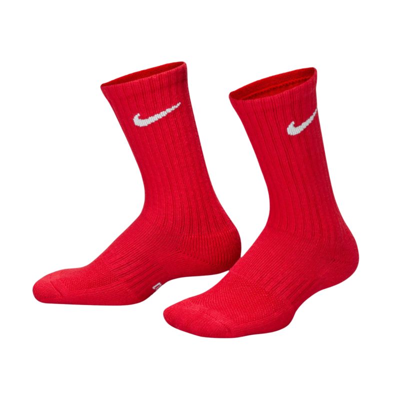 Nike Everyday Cush Crew Kids' Socks, 6 Pairs, Multicolour, SX6910 903