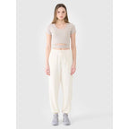 Women's crop top plain t-shirt 4F 4FRSS25TTSHF2695-83S *Kategoria tymczasowa Your Sports Performance