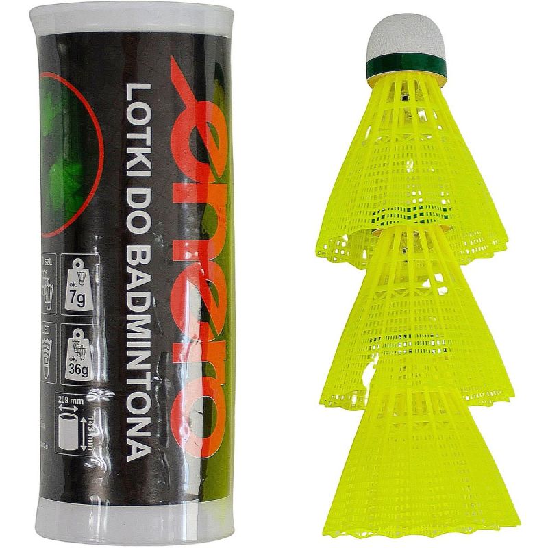 Shuttlecock badminton nylon LED 3pcs ENERO Sport/Sporty Rakietowe/Badminton/Lotki Your Sports Performance